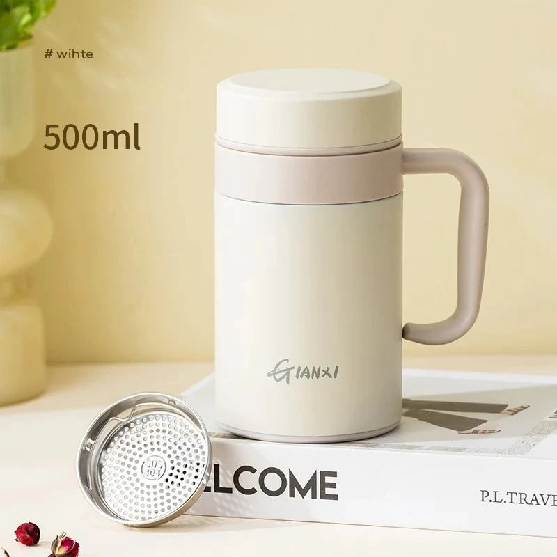 ハンドル付き保温カップ 500mL
