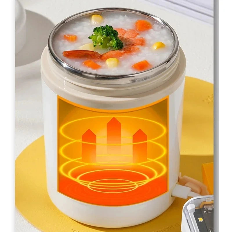 USB電気加熱式ポータブルランチボックス 600ml